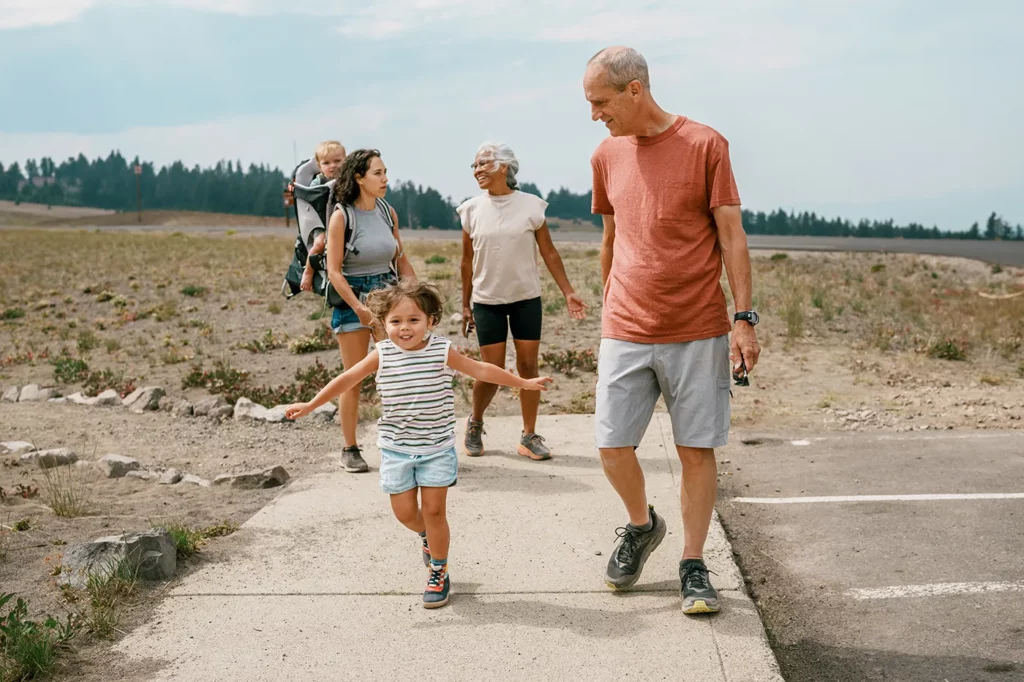 Multi-generational family on vacation