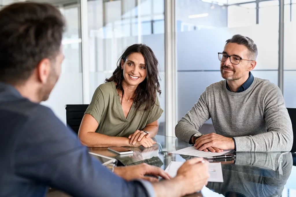 Couple meeting with AC Family Office advisor