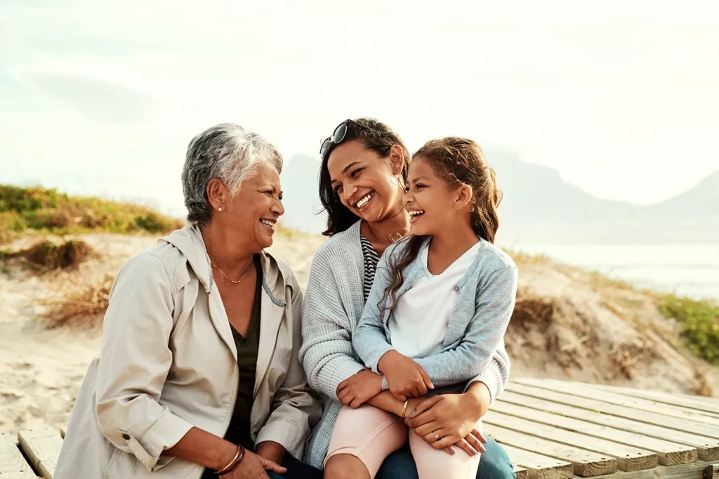 Multi-generational family spending time together